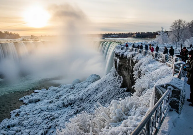Niagara Falls in winter